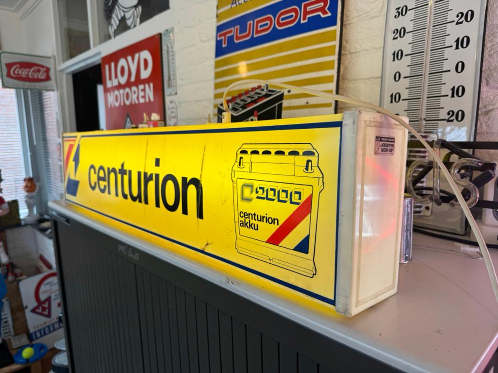 centurion accus reclame lichtbak, Ophalen, Gebruikt, Lichtbak of (neon) lamp