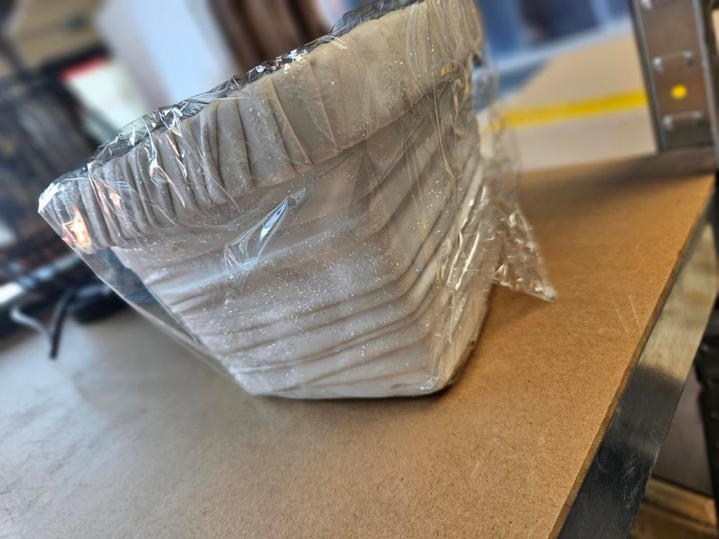 Decoratie bloempotjes vierkant foam wit - gratis, Ophalen