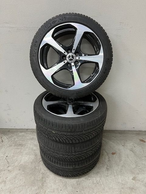Winterset breedset MB C-Klasse Michelin Alpin 245/40 R18, Auto-onderdelen, Ophalen, 18 inch, -, -