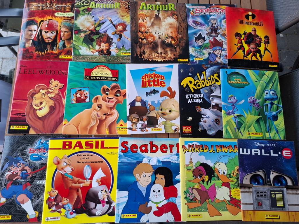 Groot lot volledige panini albums., Boeken, Ophalen of Verzenden