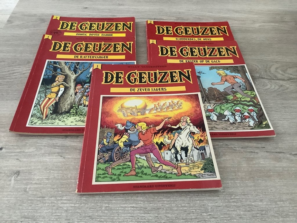 De Geuzen verschillende strips (1985-1988), Gelezen, Willy vandersteen, Ophalen of Verzenden, Meerdere stripboeken