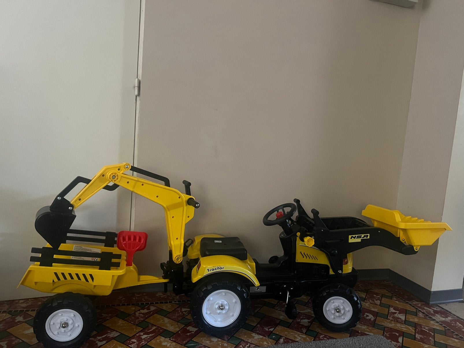DREAMADE kindertractor 3-in-1 – zoals nieuw, weinig gebruikt, Hobby en Vrije tijd, Modelauto's | 1:32, Ophalen, Zo goed als nieuw