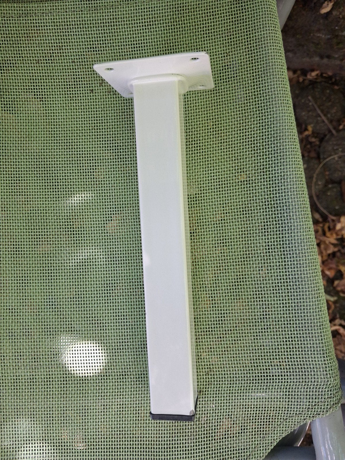 6 pieds de meuble carrés en acier blanc, Enlèvement, Neuf, 100 à 250 mm, Autres types
