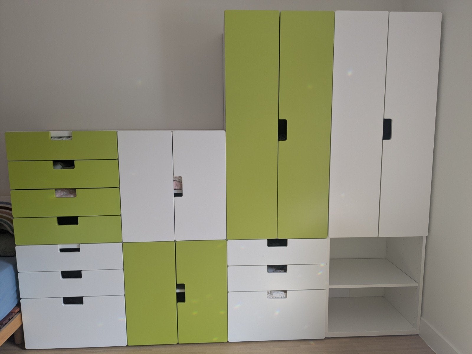 Kasten - Ikea - Stuva - Groen / wit, Enlèvement, Utilisé
