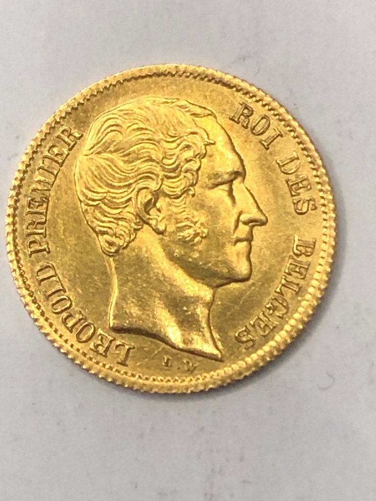 Munt goud België 10 FR Leop I jaar 1850 zeldzaam kwaliteit !, Monnaie en vrac, Or, Enlèvement, Or