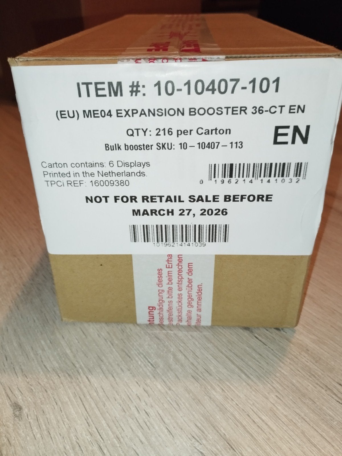 Pokémon chaos rising boosterbox case, Ophalen, Boosterbox