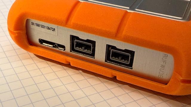 LaCie 1T Rugged Triple - USB 3 & dual Firewire800, Computers en Software, HDD, Lacie, Zo goed als nieuw, Laptop