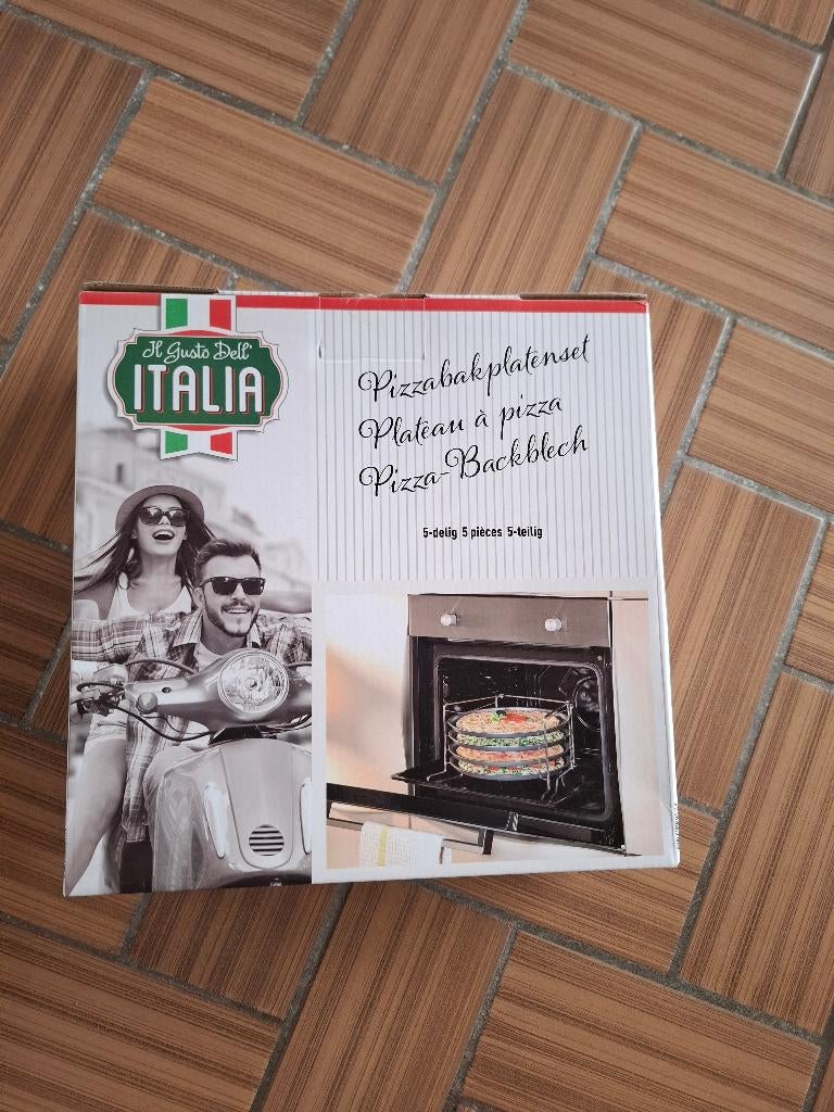 Pizza bak platen set, Ophalen