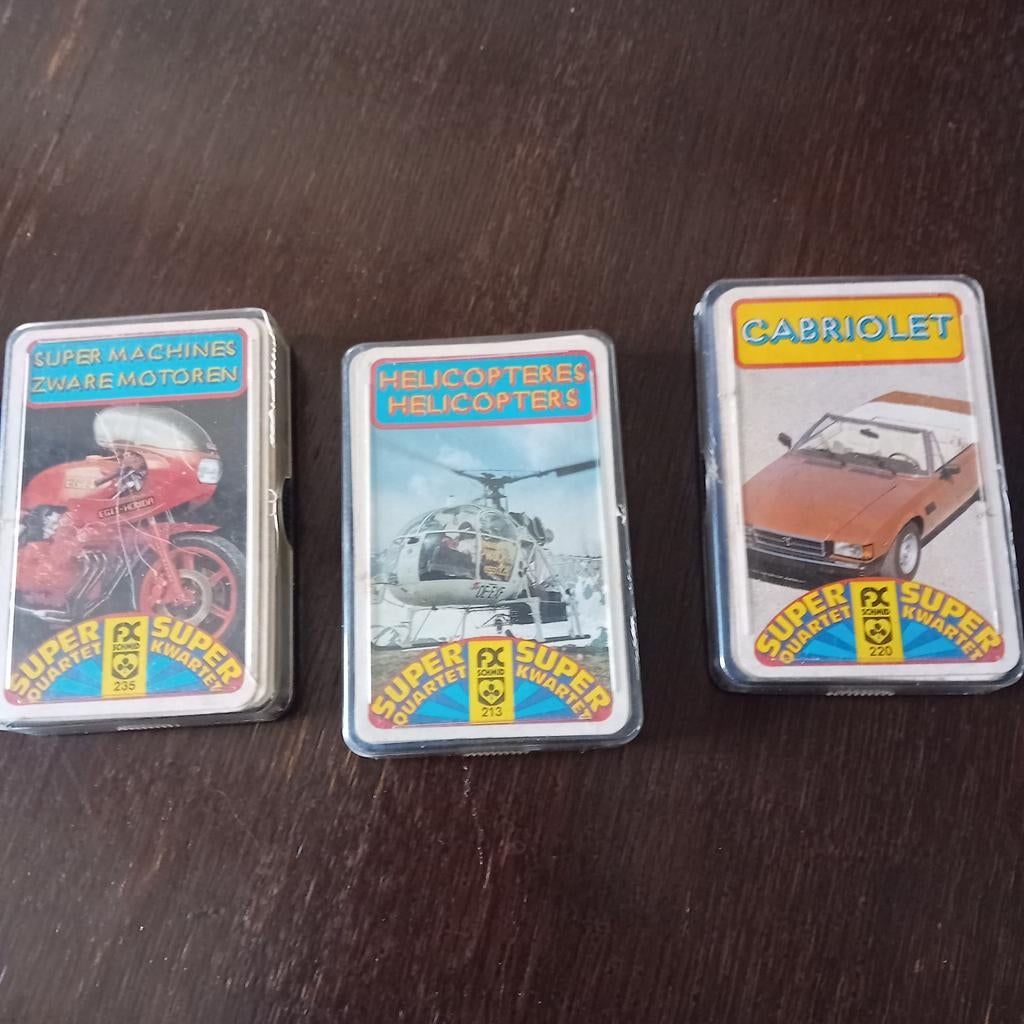 3 vintage kwartetspelen hemma, Verzamelen, Speelkaarten, Jokers en Kwartetten, Ophalen of Verzenden