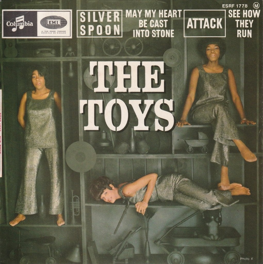 The Toys - Silver spoon / Attack + 2 andere, CD & DVD, Vinyles Singles, R&B et Soul, 7 inch, Comme neuf, EP