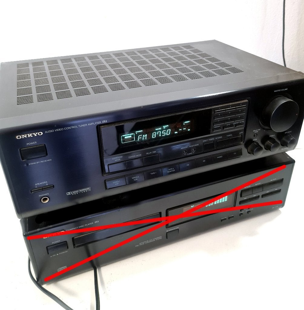 Onkyo TX-SV424 receiver, Audio, Tv en Foto, Versterkers en Ontvangers, Gebruikt, Stereo, 60 tot 120 watt, Onkyo, Ophalen of Verzenden