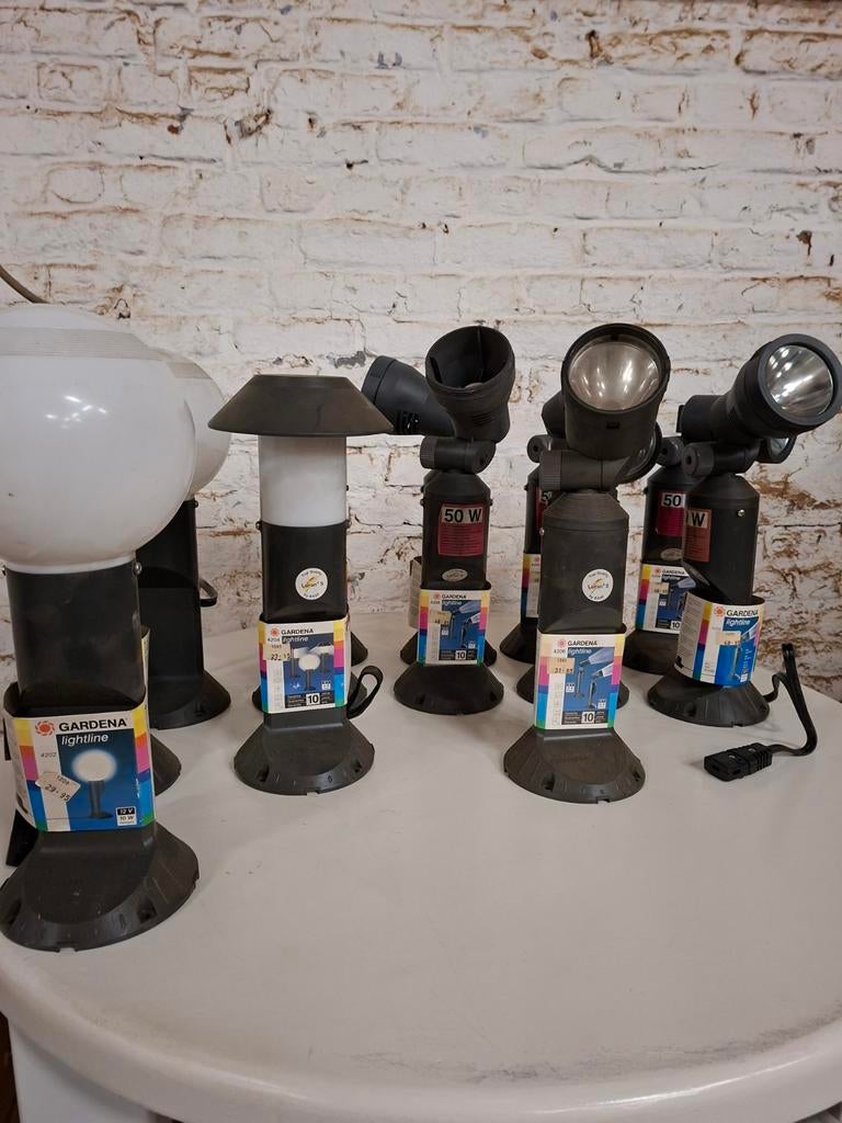Partij gardena tuinlampen, Ophalen