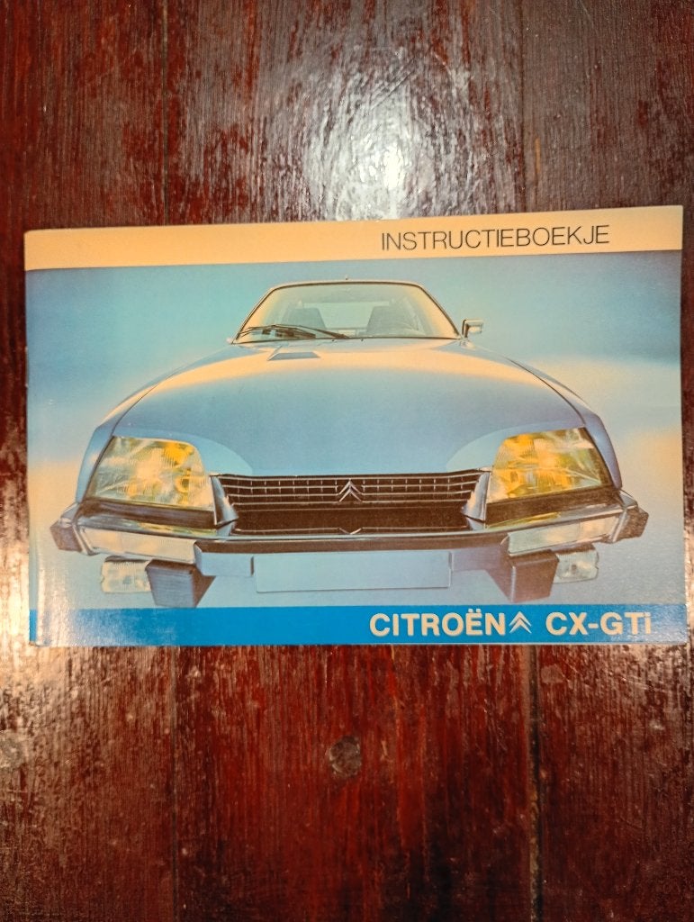 Livre d'instruction pour Citroën CX GTi série 1, Enlèvement ou Envoi