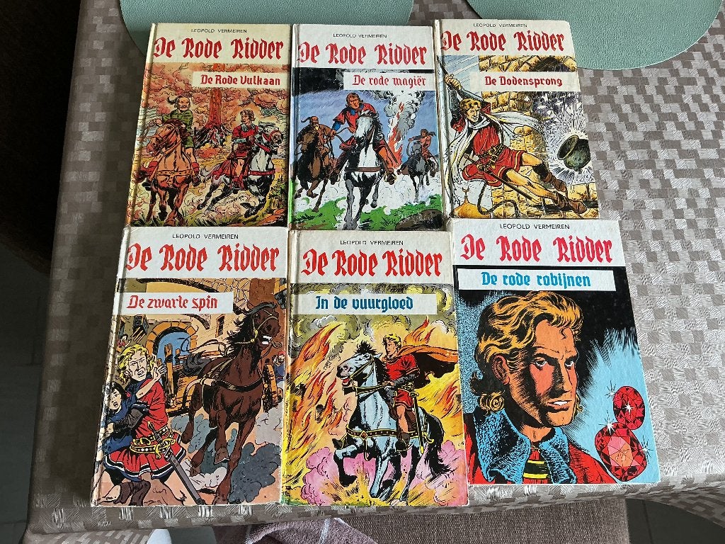 De rode ridder boeken Leopold Vermeiren, Boeken, Gelezen, Leopold Vermeiren., Ophalen of Verzenden, Fictie