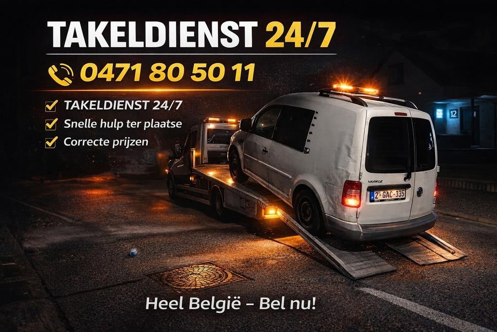 Sleepdienst Autopech Autotransport depanneren takeldienst, Enlèvement