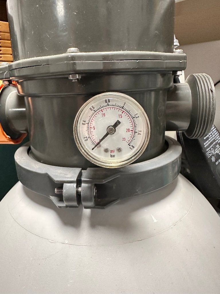 zwembadpomp met zandfilter, Tuin en Terras, Ophalen, Zo goed als nieuw, Zwembadpomp