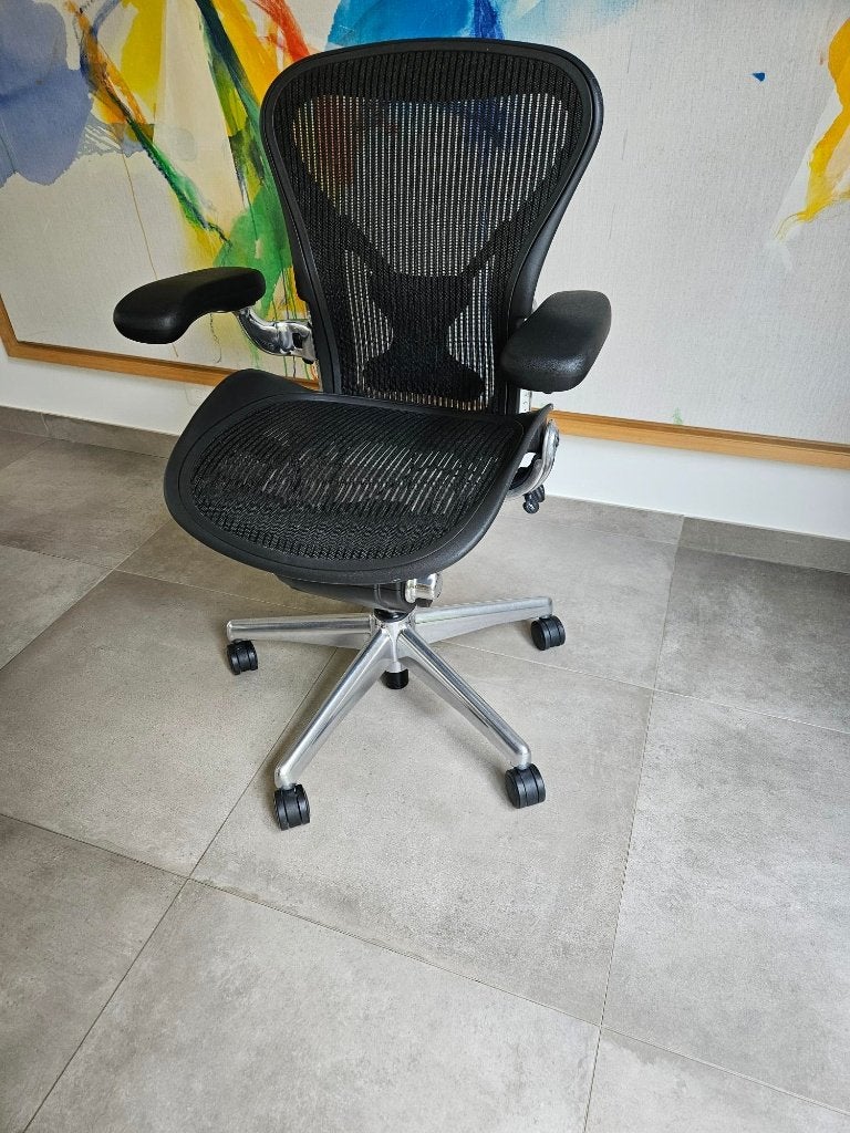 Fauteuil Herman Miller Aeron A, Comme neuf, Enlèvement, Chaise de bureau, Ergonomique