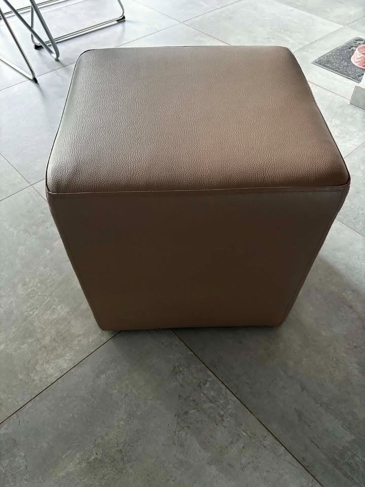 Pouf cubic, Enlèvement, Comme neuf, Beige, Pouf