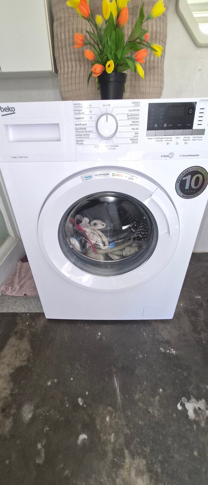 wasmachine, 6 tot 8 kg, Ophalen