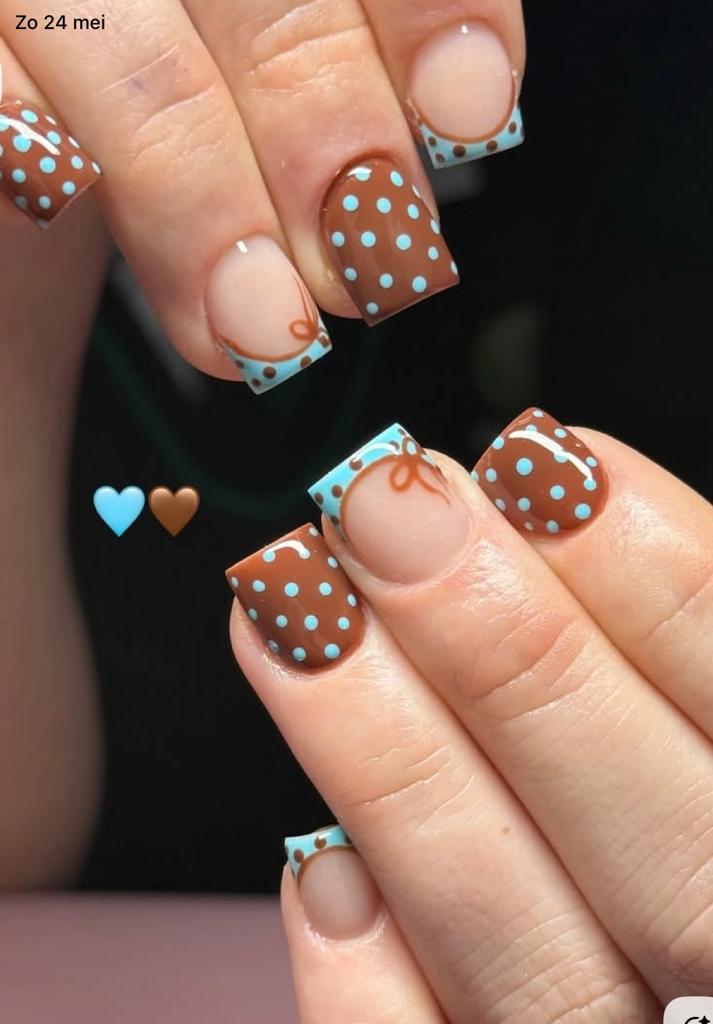 French tip press ons, Ophalen of Verzenden, Zo goed als nieuw