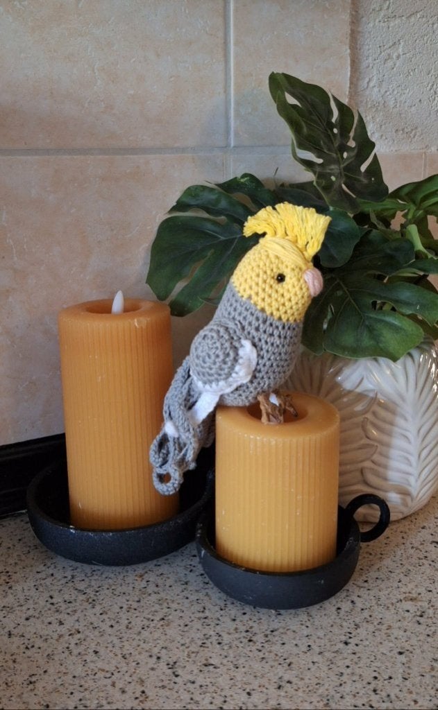 Decoratie Valkparkiet parkiet vogel, Huis en Inrichting, Ophalen of Verzenden, Nieuw, Overige materialen