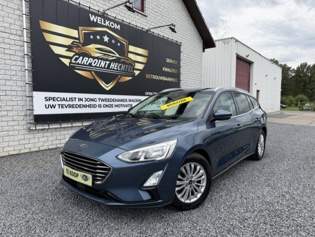 Ford Focus 1.0 ecoboost 2019 / 125 pk TITANIUM BUSINESS !!, Auto's, Focus, Dealer onderhouden, Blauw, 5 deurs