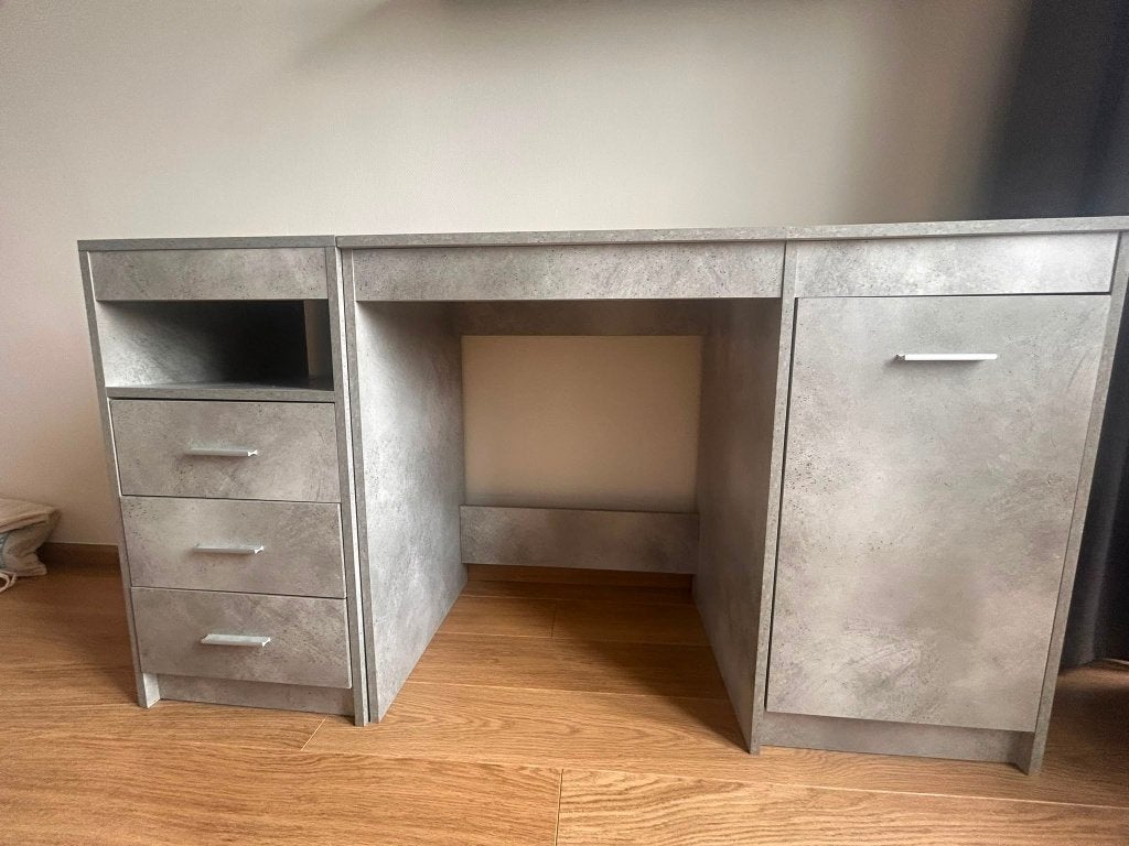 Bureau 140x50x76 cm, Huis en Inrichting, Bureaus, Ophalen, Met lades, Hout, 50 cm
