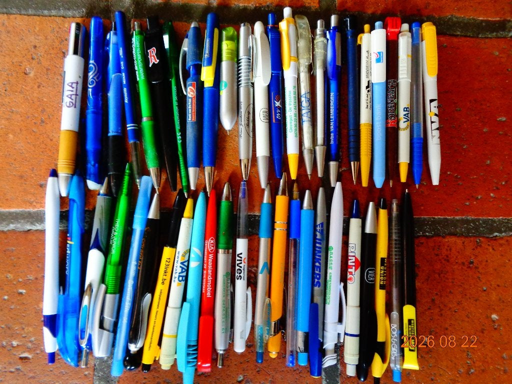 balpennen, Verzamelen, Pennenverzamelingen, Ophalen, Gebruikt, Balpen, Met reclame