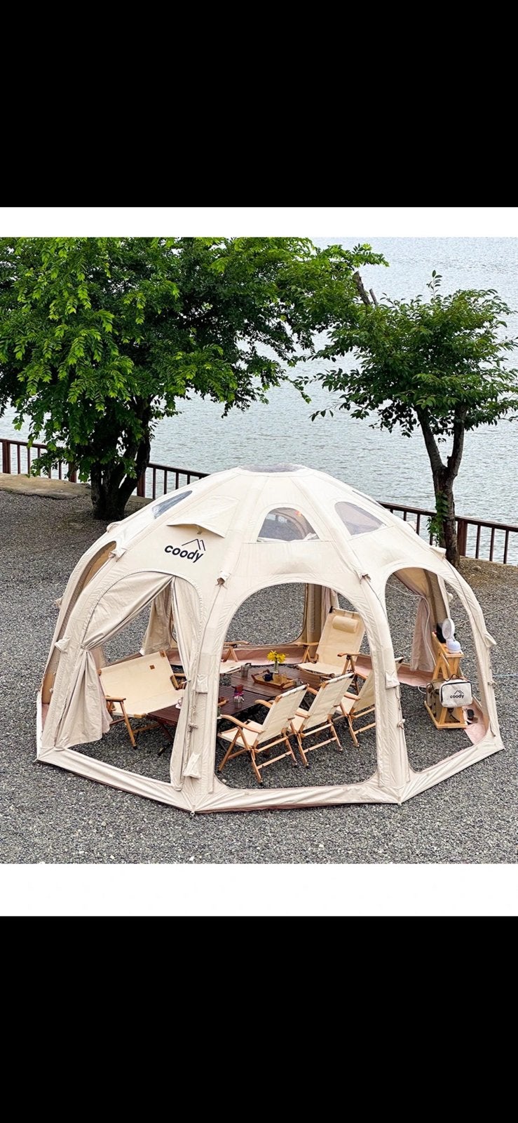 Tente gonflable professionnel, Caravanes & Camping, Tentes, Comme neuf, Enlèvement