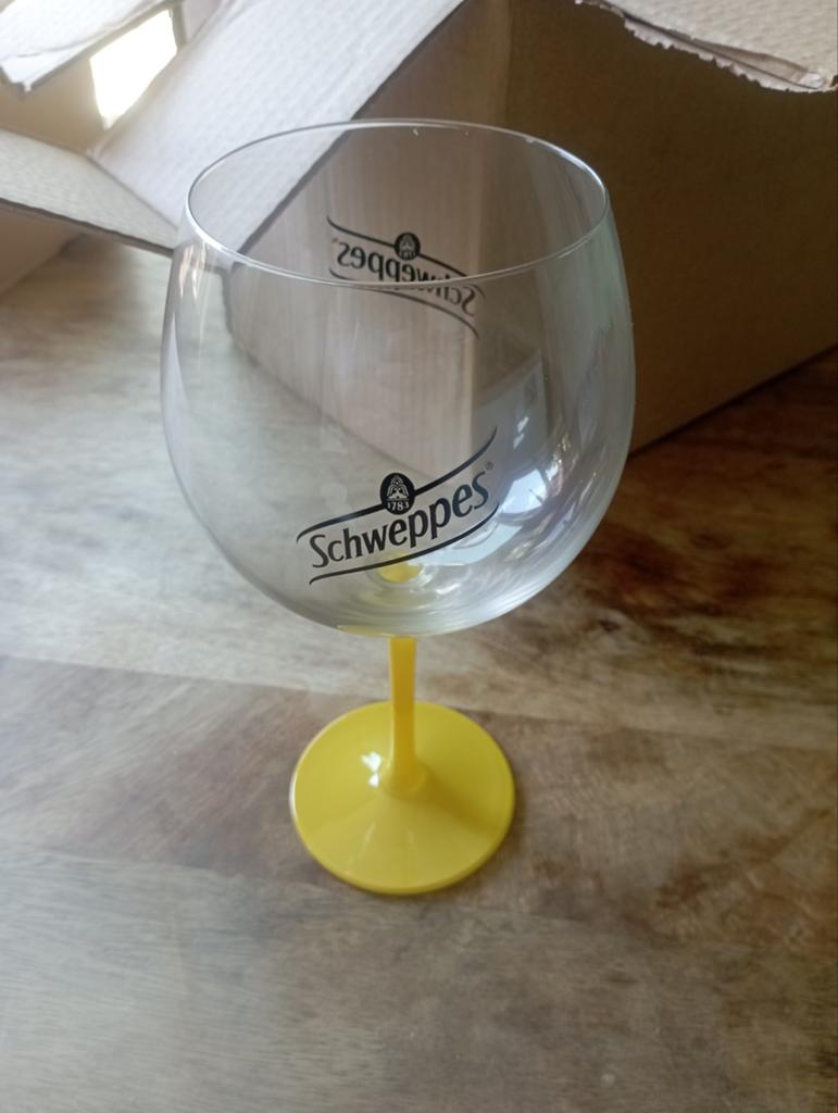 Glazen Schweppes (6 stuks), Verzamelen, Ophalen, Nieuw, Overige typen