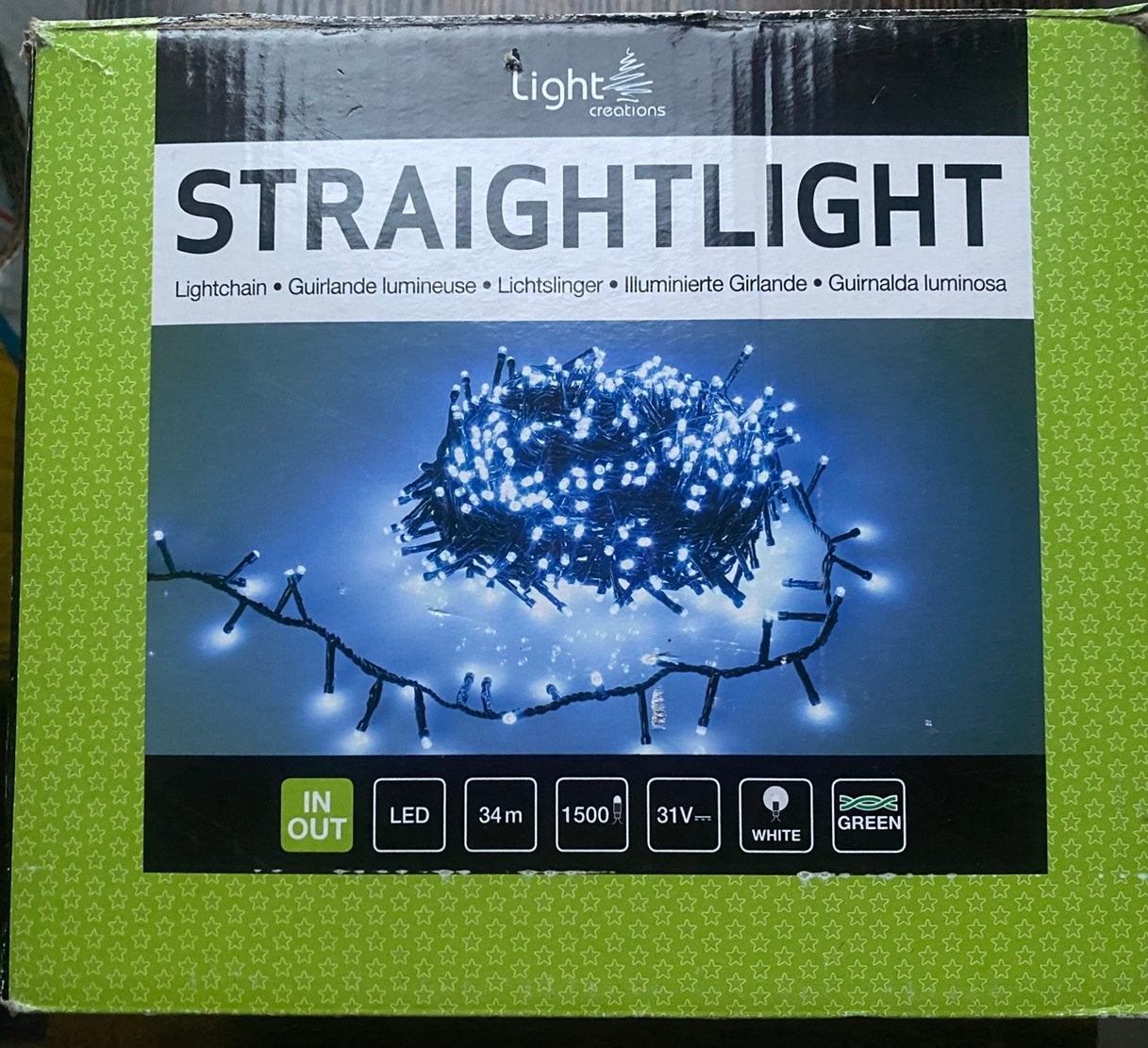🔥 Kerstverlichting 34 m - 1500 lichtjes - binnen/buiten, Ophalen of Verzenden, Zo goed als nieuw