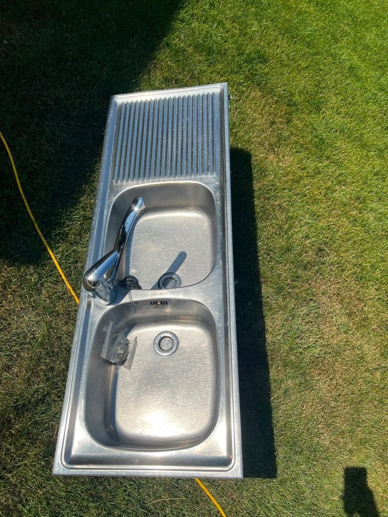Gootsteen, Ophalen, Gebruikt, 100 tot 150 cm, Minder dan 25 cm