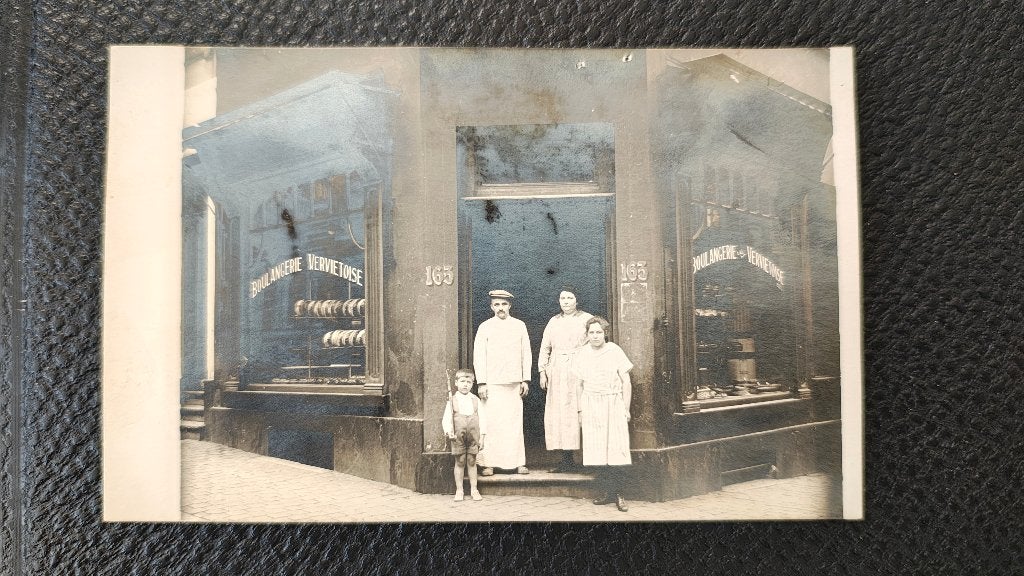 Boulangerie Vervietoise oude postkaart België Luik, Verzenden, Gebruikt, Kind, Foto