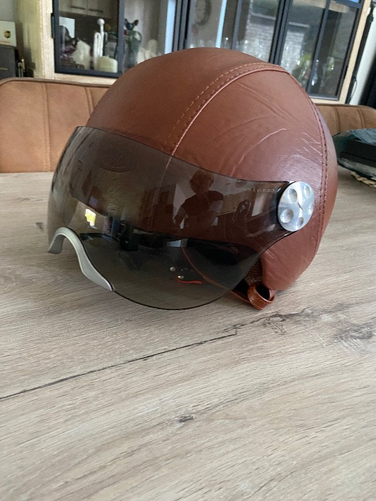 Vespa helm met zonneklep XL, Enlèvement, Comme neuf