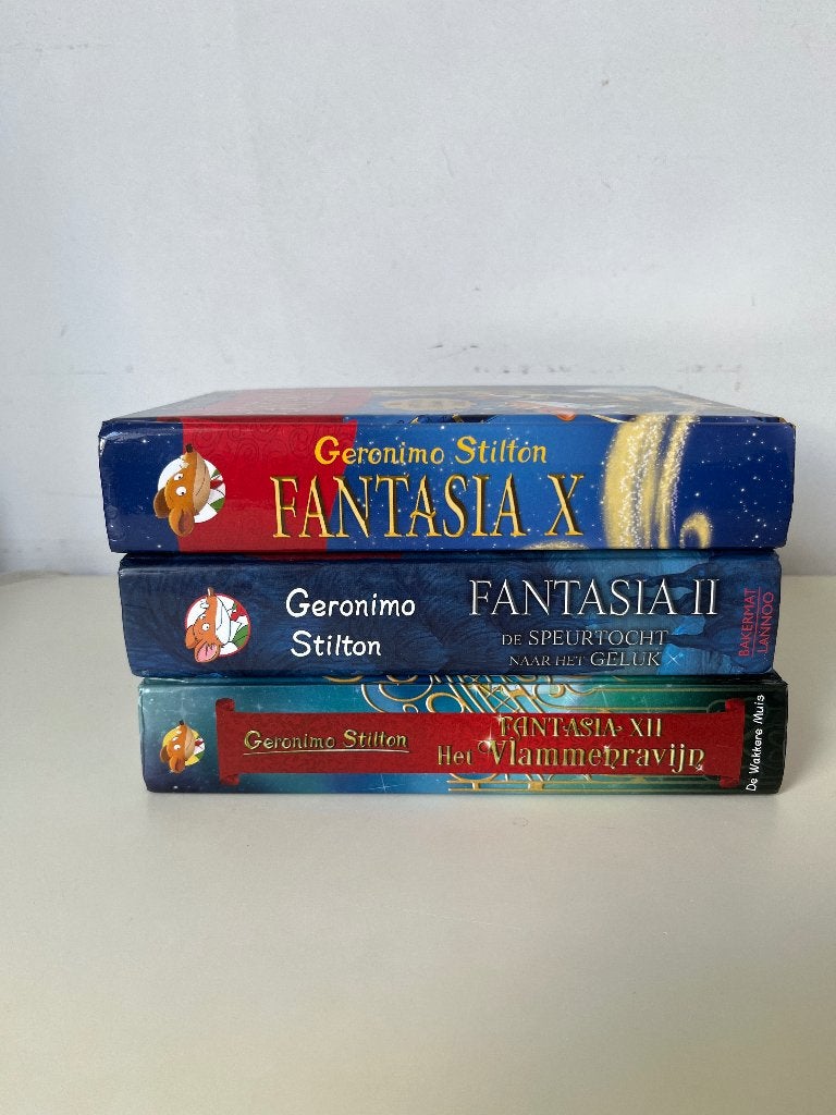 Geronimo Stilton 3 fantasia boeken, Boeken, Ophalen, Zo goed als nieuw, Geronimo Stilton