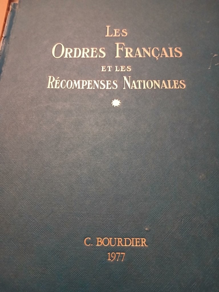 Les ordres français et recompenses nationales, Livres, Enlèvement, Utilisé, Bourdier