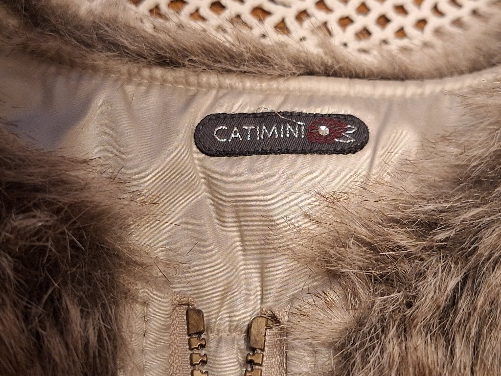Gilet "Catimini" sans manche«  fourrure 3 ans, Enfants & Bébés, Catimini, Enlèvement ou Envoi, Pull ou Veste, Comme neuf
