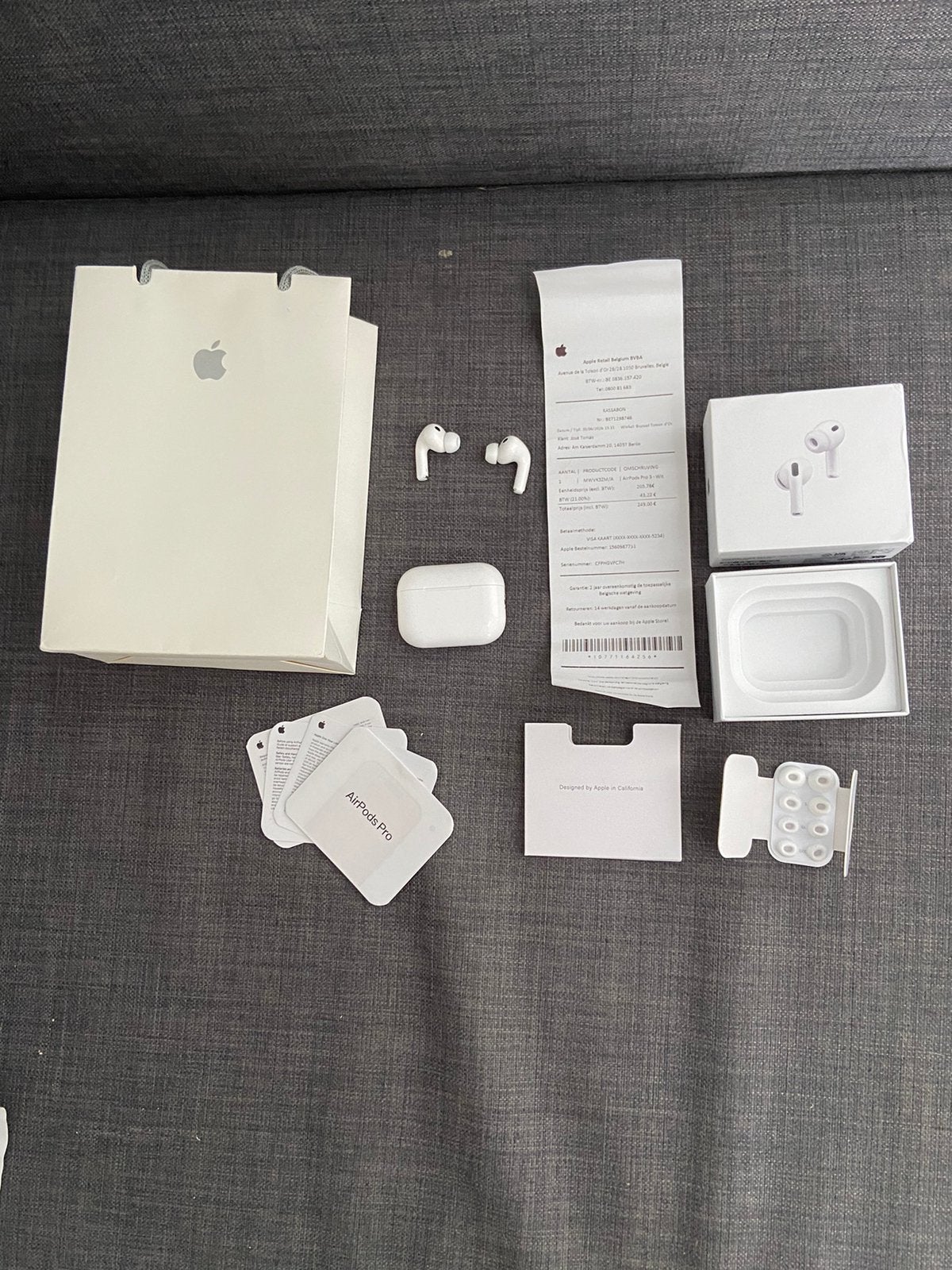 Apple AirPods Pro (3rd generation), Audio, Tv en Foto, Hoofdtelefoons, In-ear, Bluetooth, Ophalen of Verzenden, Wit
