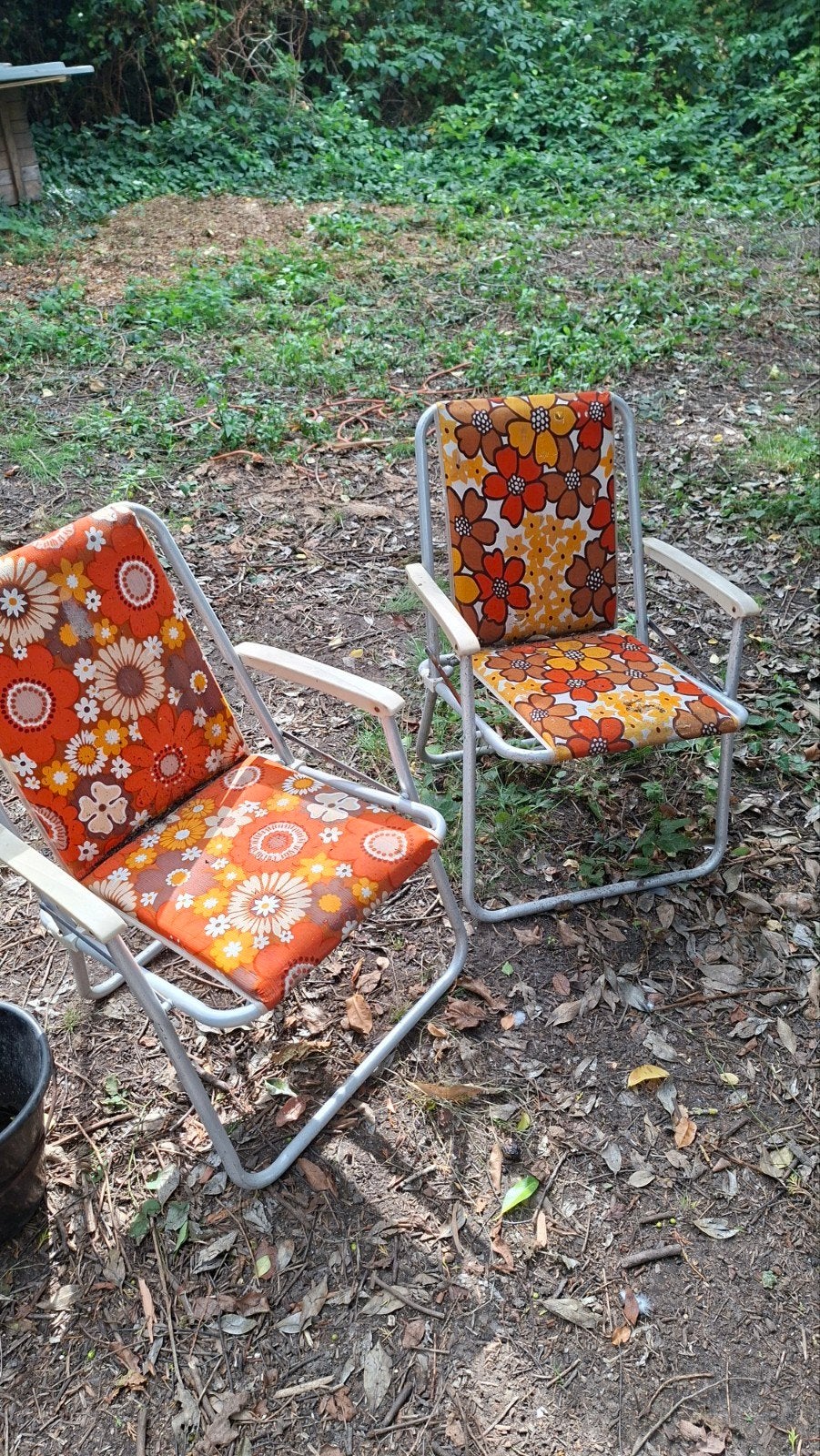 kampeerstoel vintage, Tuin en Terras, Ophalen