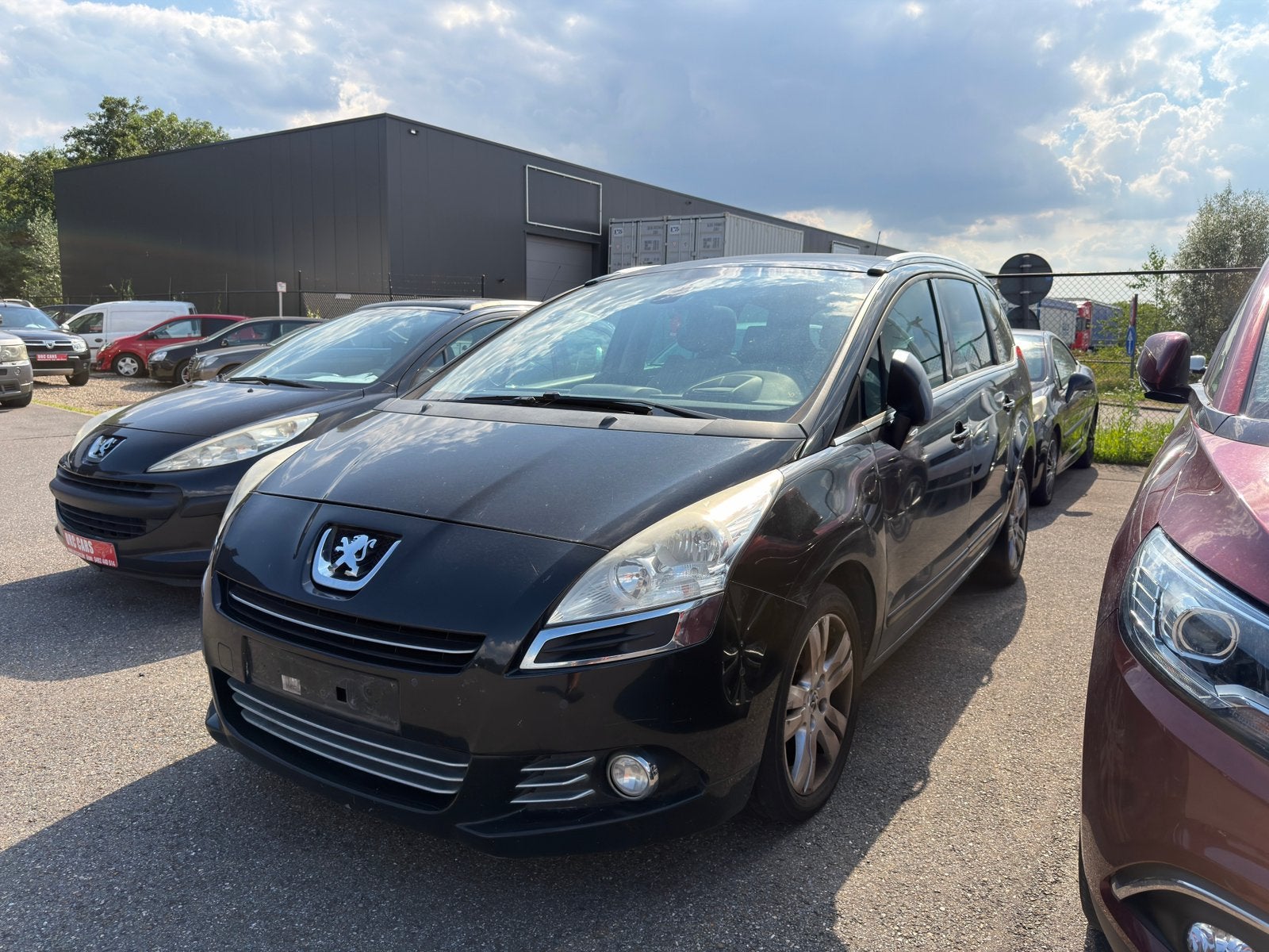 PEUGEOT 5008 2.0 HDI 150PK 7 PLAATSEN FULL OPTION EXPORT, Auto's, Monovolume, Zwart, 4 cilinders, 7 zetels