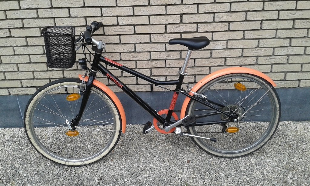 meisjesfiets 24 inch BTWIN Decathlon Riverside 500, Fietsen en Brommers, Ophalen, Velgrem, Versnellingen, Btwin Decathlon