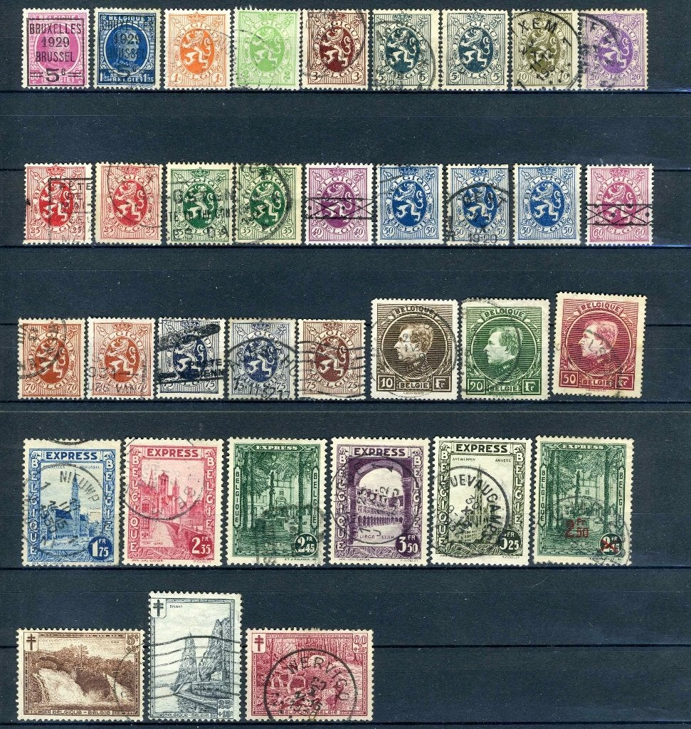 (B) Année 1929 estampillée (273-296) -5, Envoi, Affranchi, Oblitéré