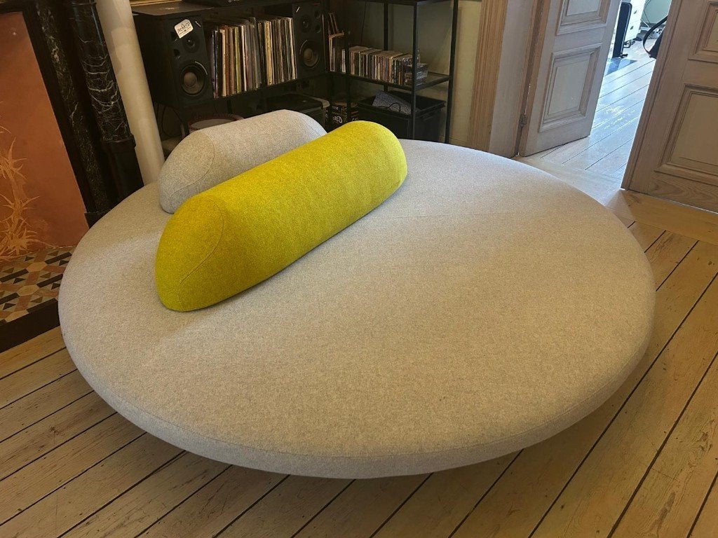 Canapé rond Segis Flores, Trois personnes, 150 cm ou plus, 200 à 250 cm, Banc droit