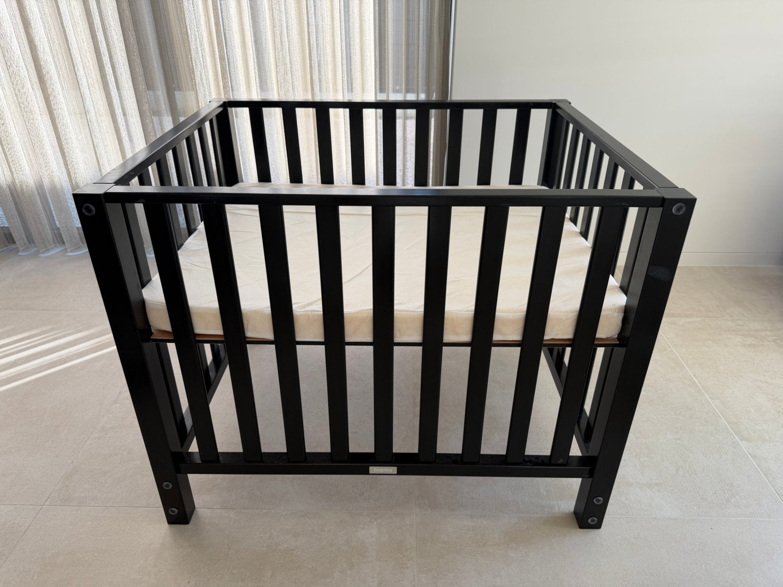 Baby box woonkamer, Kinderen en Baby's, Babyparken, Gebruikt, Rechthoekig, In hoogte verstelbaar, Ophalen