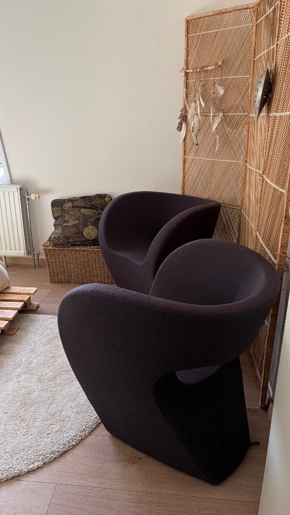 Design fauteuil Moroso - lot de 2, Maison & Meubles, Fauteuils, 75 à 100 cm, Modern design, Comme neuf, Enlèvement
