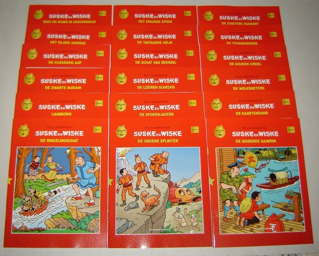 Verzameling De strafste strips van Suske en Wiske., Boeken, Stripverhalen, Meerdere stripboeken, Ophalen of Verzenden, Zo goed als nieuw