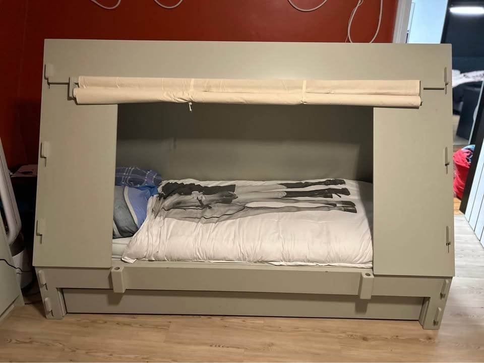 Lit enfant, 90 cm, Gris, Enlèvement, Utilisé