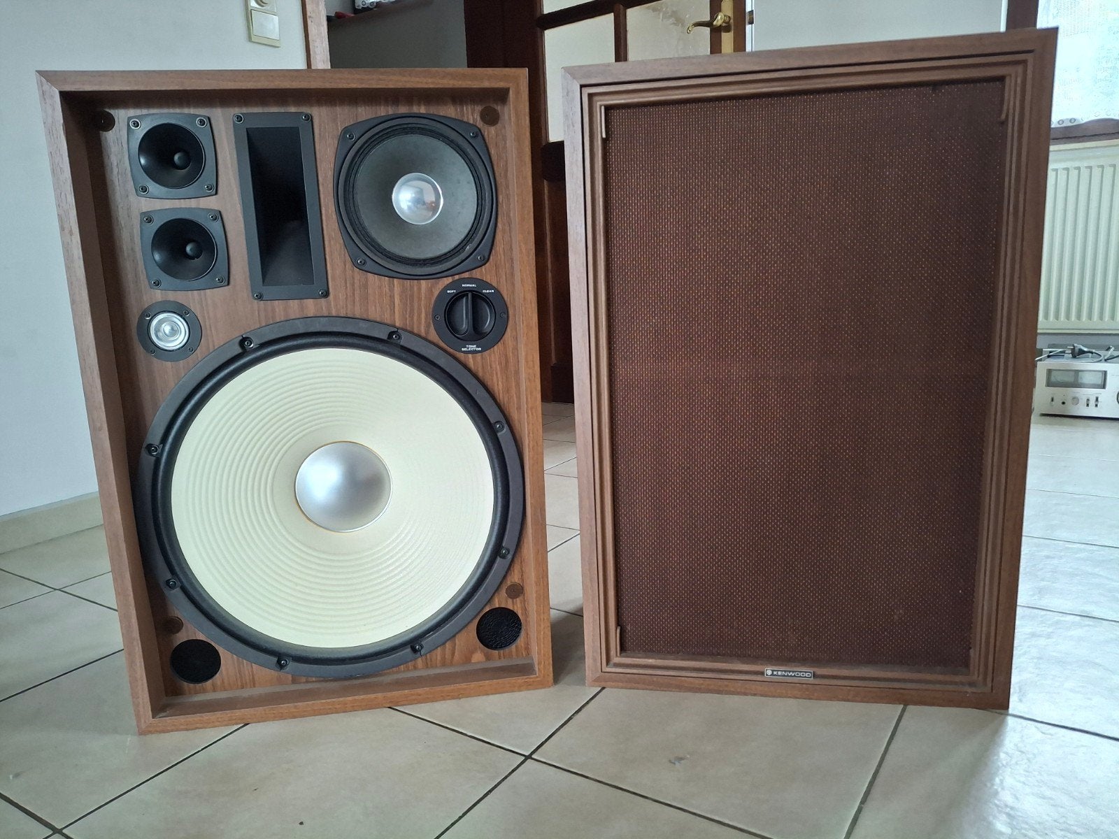 Enceintes Kenwood 150 watts, Antiquités & Art, Enlèvement
