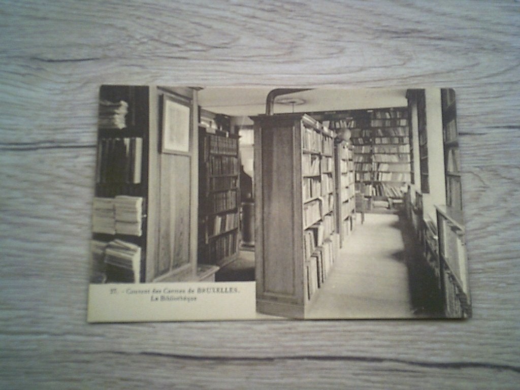 BRUXELLES - BRUSSEL: Couvent des Carmes - La Bibliothéque, Verzamelen, Ophalen of Verzenden, Voor 1920, Ongelopen, Brussel (Gewest)