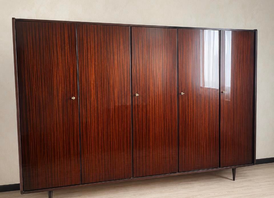 Acajou houten kleerkast en commode, Huis en Inrichting, Ophalen, Gebruikt, Overige houtsoorten, Retro jaren 60